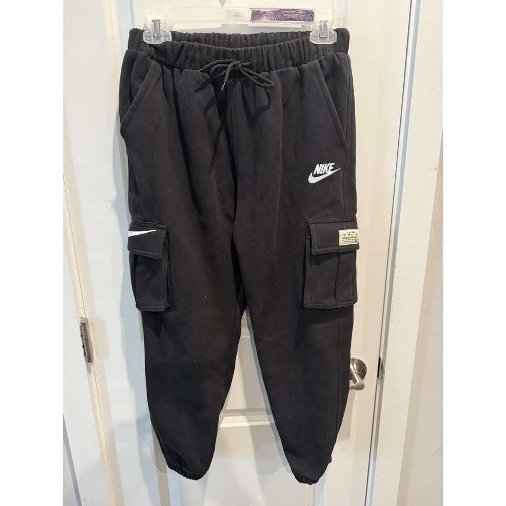 Nike Sportswear Club Fleece Men's Cargo Pants Joggers Black M for Youth